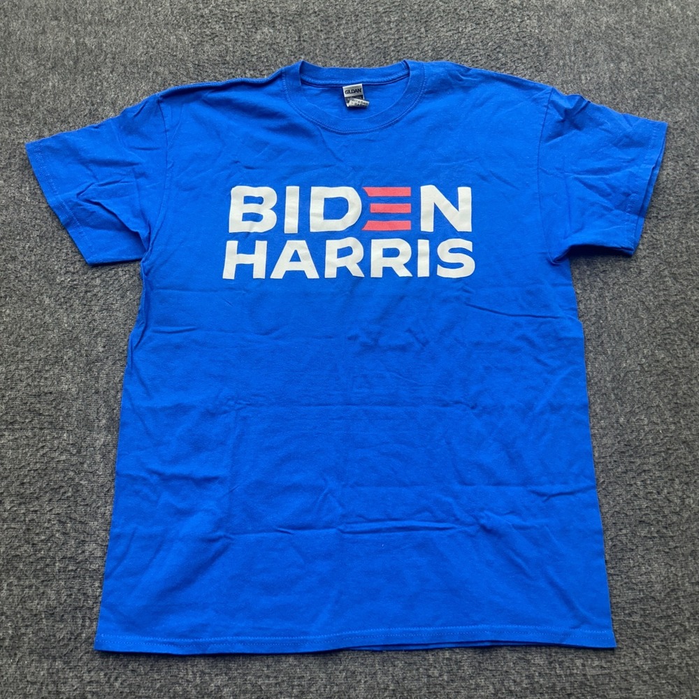 Biden Harris Shirt Heavy Cotton Size Large Blue